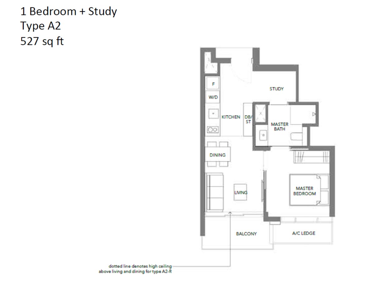 Margaret Ville 1 Bedroom + Study
